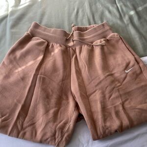 Nike Phoenix Fleece Joggers- size L, color taupe